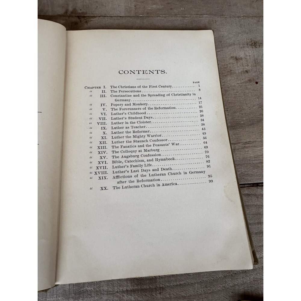 Life Of Luther By Gustav Just (1903) Vintage HC Book Concordia Publishing - Picture 9 of 10